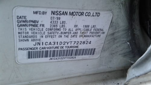 2000 Nissan Maxima