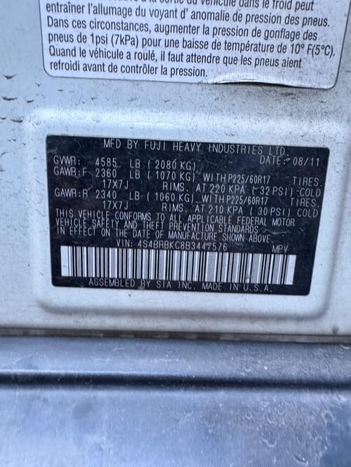 2011 Subaru Legacy