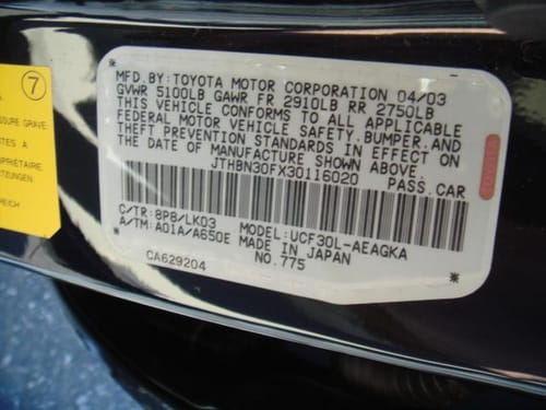 2003 Lexus Ls430