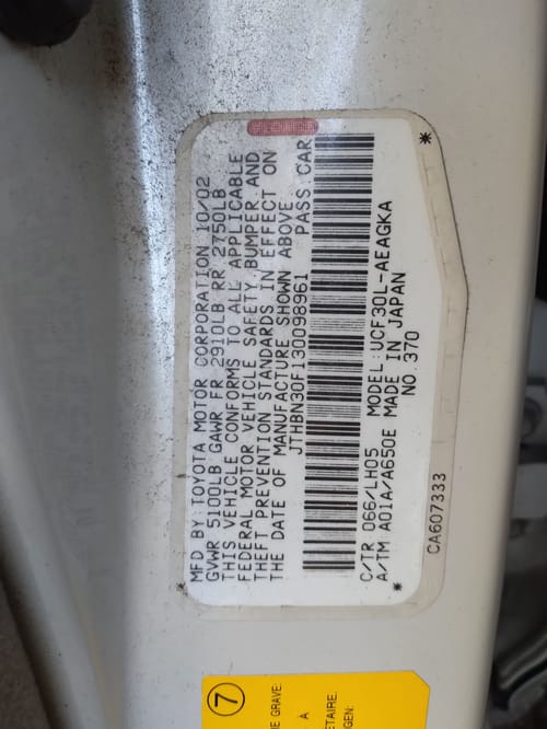 2003 Lexus Ls430
