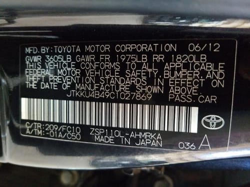 2012 Scion Xd