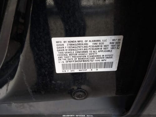 2015 Honda Pilot