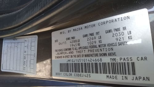 2016 Mazda 6