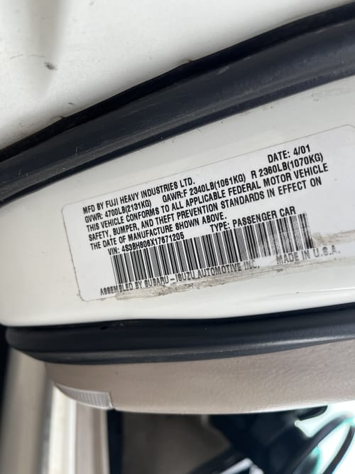2001 Subaru Legacy