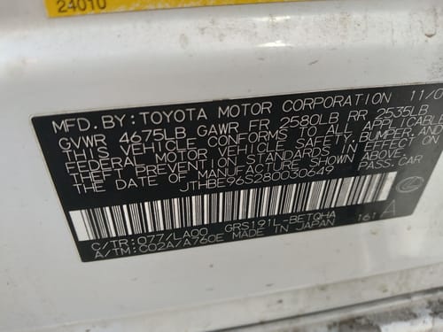 2008 Lexus Gs350