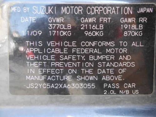 2010 Suzuki Sx4