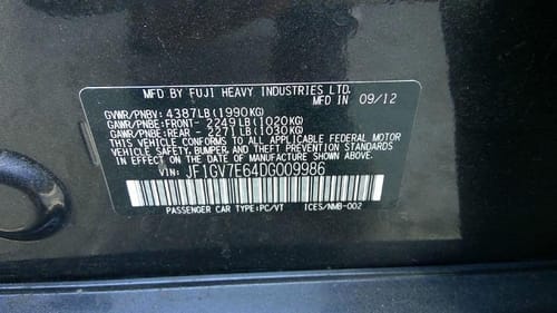 2013 Subaru Impreza