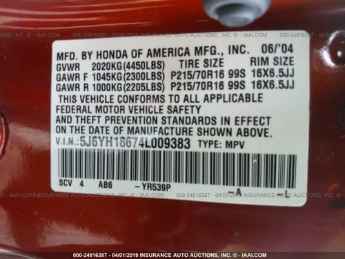 2004 Honda Element