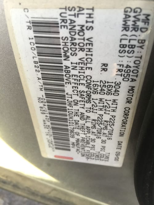 2001 Lexus Rx300