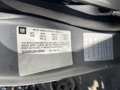 2004 Buick Centur