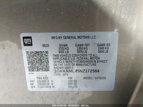 2022 GMC Acadia