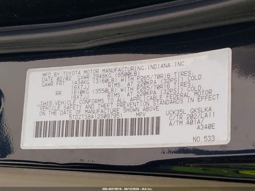 2002 Toyota Sequoia