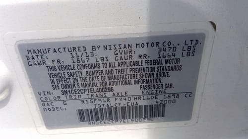 2014 Nissan Versa