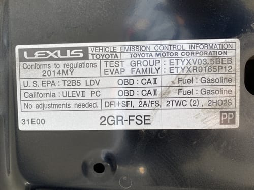 2014 Lexus Is350