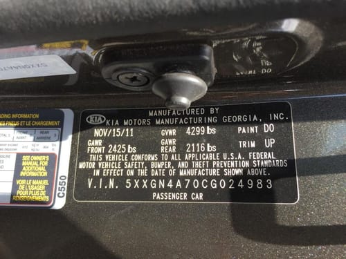 2012 Kia Optima