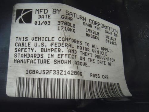 2003 Saturn Ion