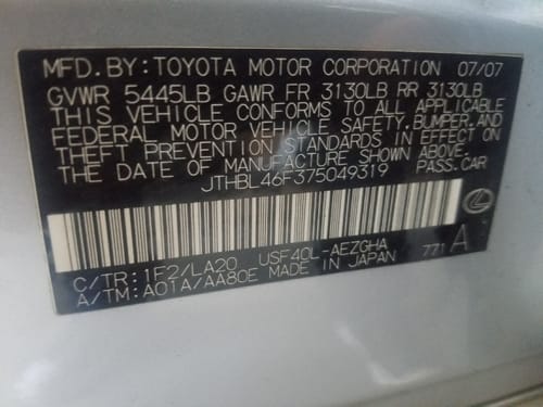2007 Lexus Ls460