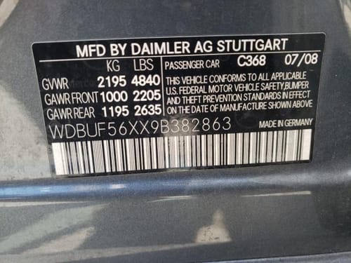 2009 Mercedes Benz E-Class