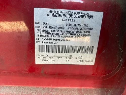 2009 Mazda 6