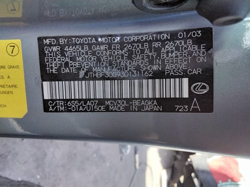 2003 Lexus Es300