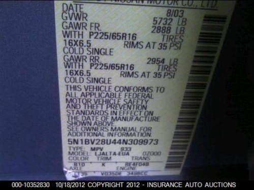 2004 Nissan Quest