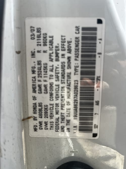 2007 Acura Tl