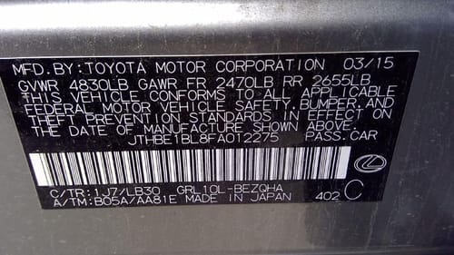 2015 Lexus Gs350