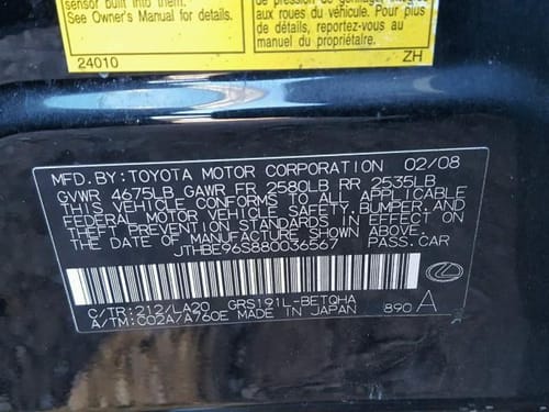 2008 Lexus Gs350