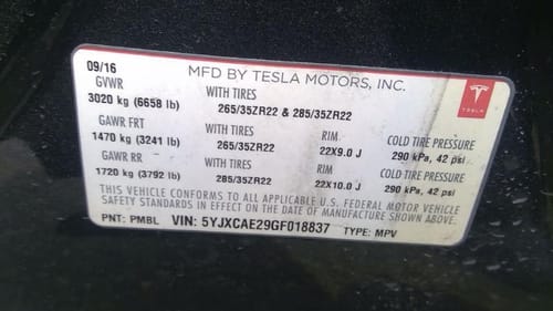 2016 Tesla Model X