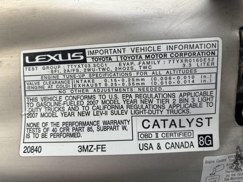 2007 Lexus Rx400