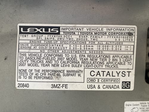 2007 Lexus Rx400