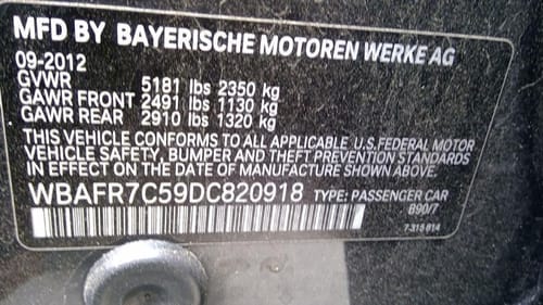 2013 BMW Bm535i