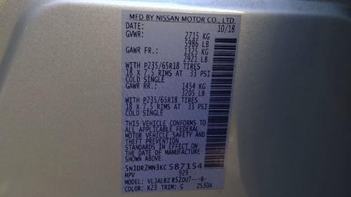 2019 Nissan Pathfinder