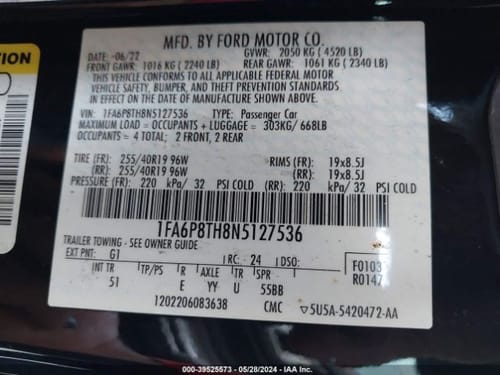 2022 Ford Mustang