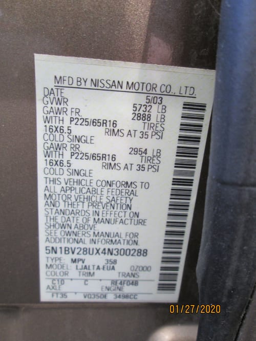 2004 Nissan Quest