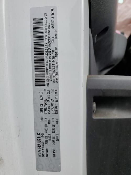 2018 Dodge ProMaster 1500