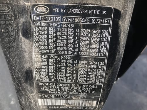 2005 Range Rover Range Rover