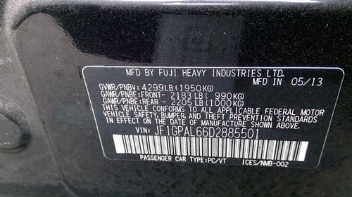 2013 Subaru Impreza
