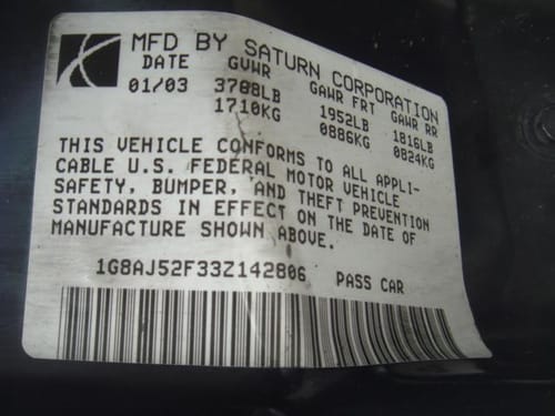2003 Saturn Ion