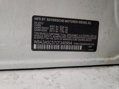 2012 BMW 328i