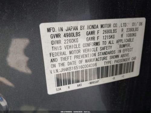 2006 Acura Rl