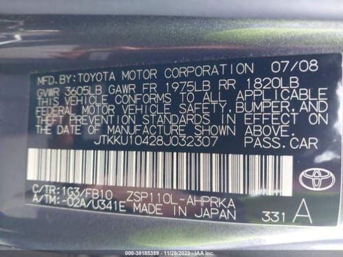 2008 Scion Xd