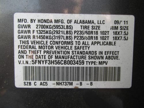 2012 Honda Pilot