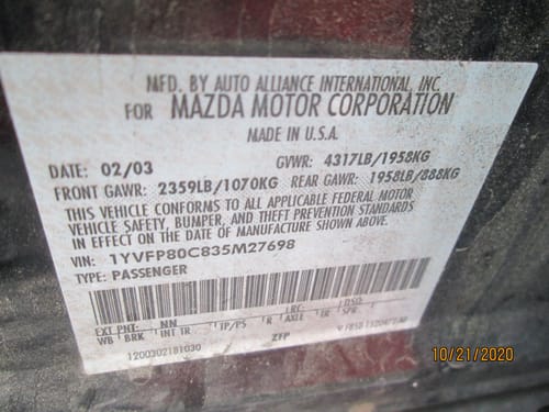 2003 Mazda 6