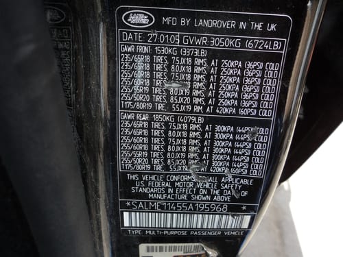 2005 Range Rover Range Rover