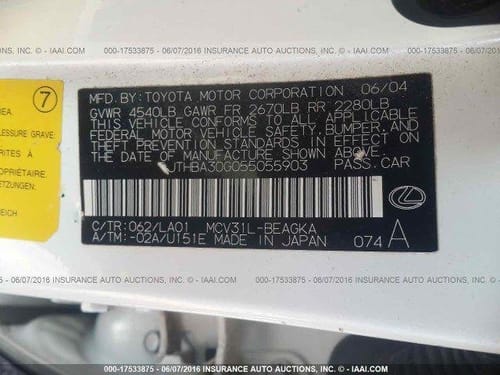2005 Lexus Es330