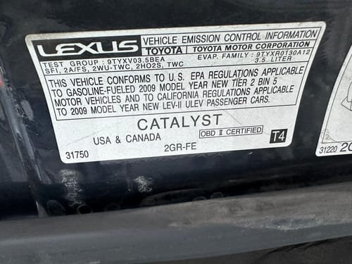 2009 Lexus Es350