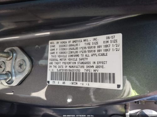 2008 Acura Rdx