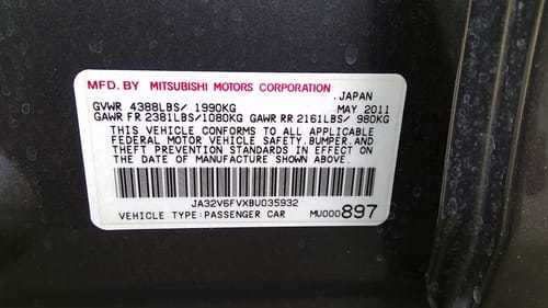 2011 Mitsubishi Lancer