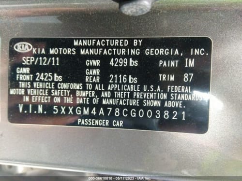 2012 Kia Optima